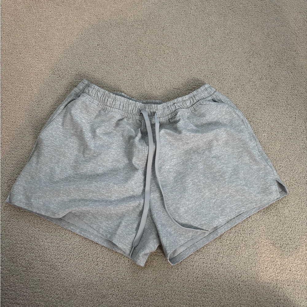 Outdoor Voices Gray Athletic Shorts with Elastic Waistband